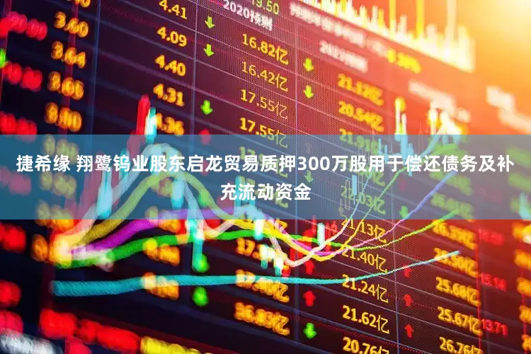 捷希缘 翔鹭钨业股东启龙贸易质押300万股用于偿还债务及补充流动资金
