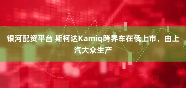 银河配资平台 斯柯达Kamiq跨界车在俄上市,由上汽大众生产